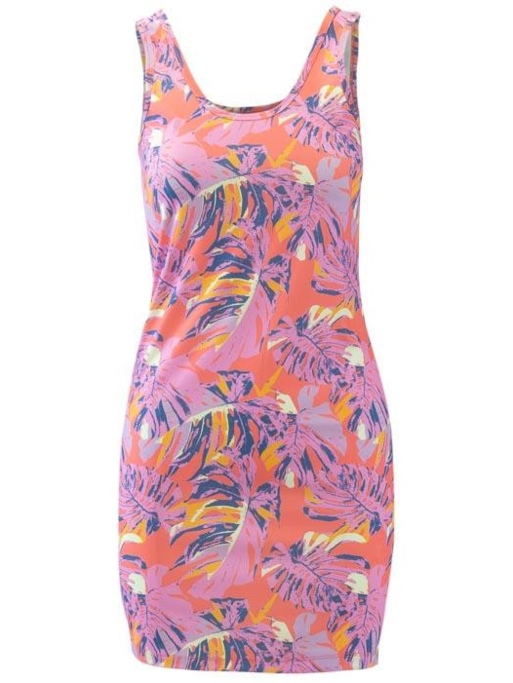 Salt Life Tropical Palms Pink Tank Dress